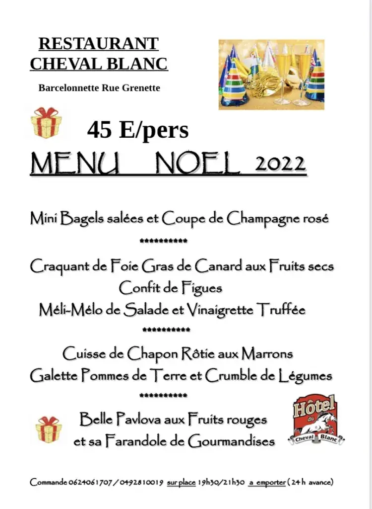 Menu_Restaurant Le Cheval Blanc_Barcelonnette_image_3