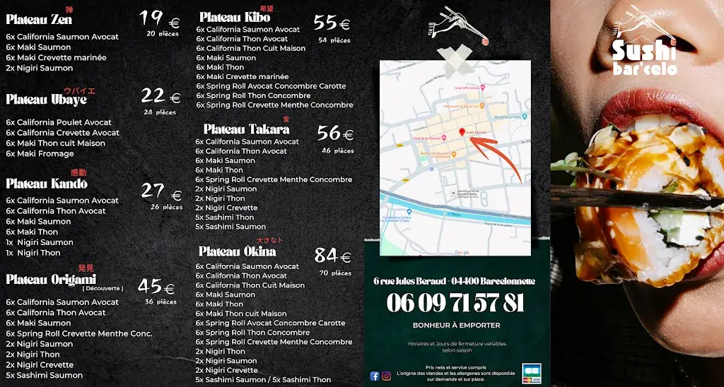 Menu_Sushi Bar'Celo_Barcelonnette_image_2