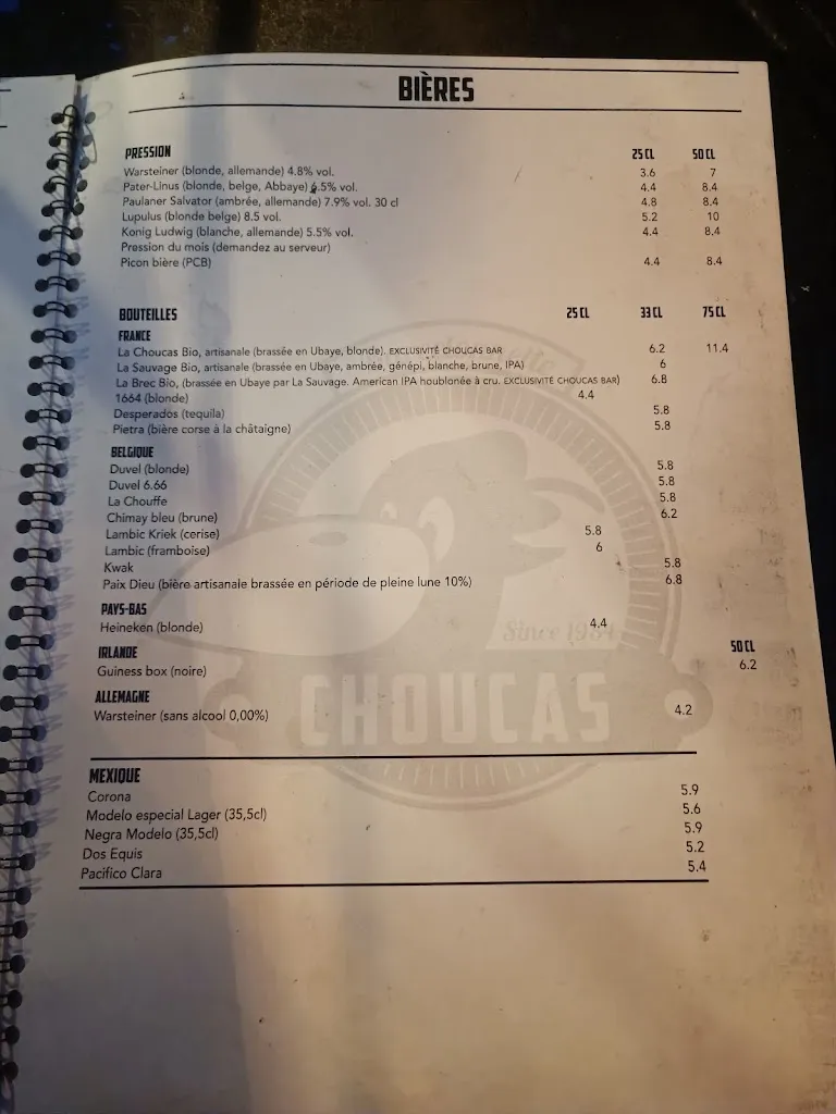 Menu_Choucas Bar_Barcelonnette_imagen_2