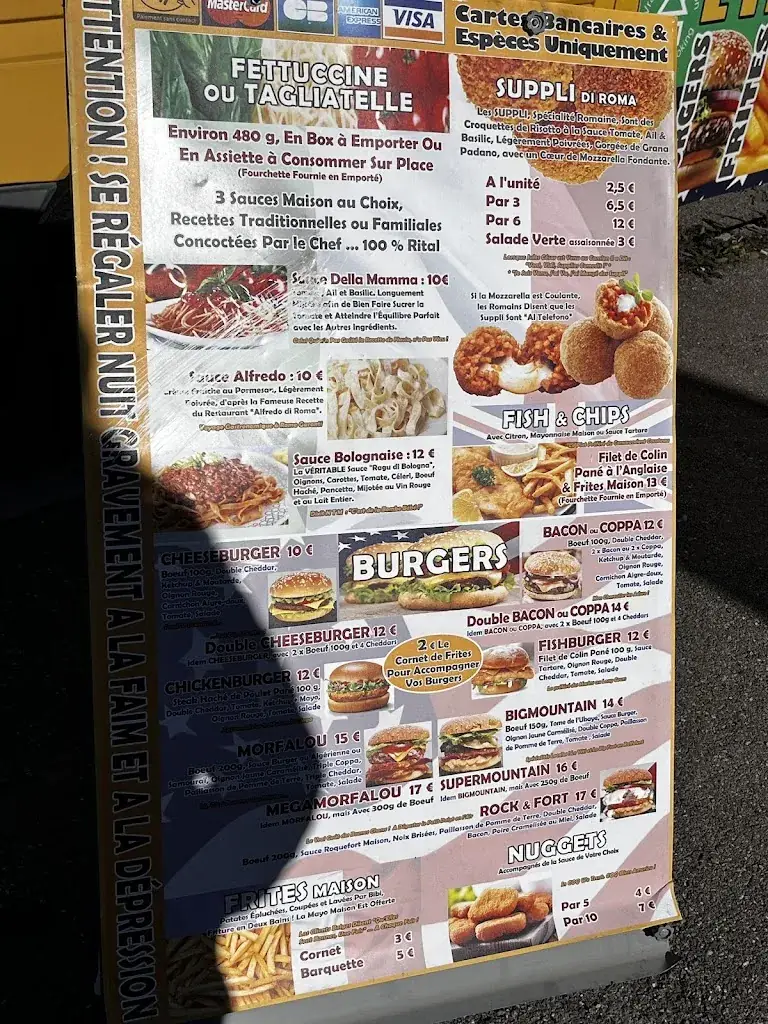 Menu_LE CAMION JAUNE L'ITALO AMERICANO FOODTRUCK TRAITEUR_Saint-Pons_image_2