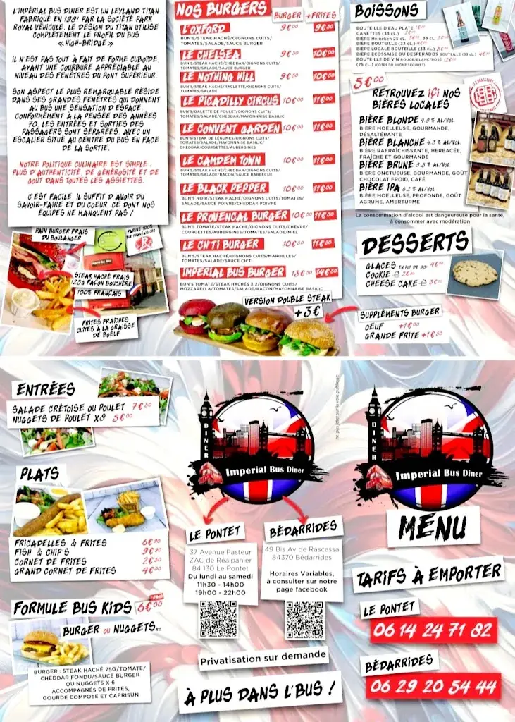 Menu_Impérial Bus pour le Diner Bédarrides_Bédarrides_image_1