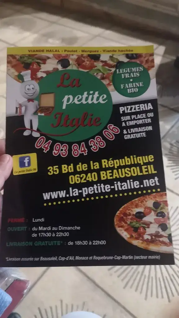 Menu_La Petite Italie_Beausoleil_immagine_4