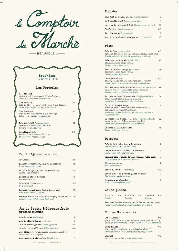 Menu_Le Comptoir Du Marché_Beausoleil_image_1