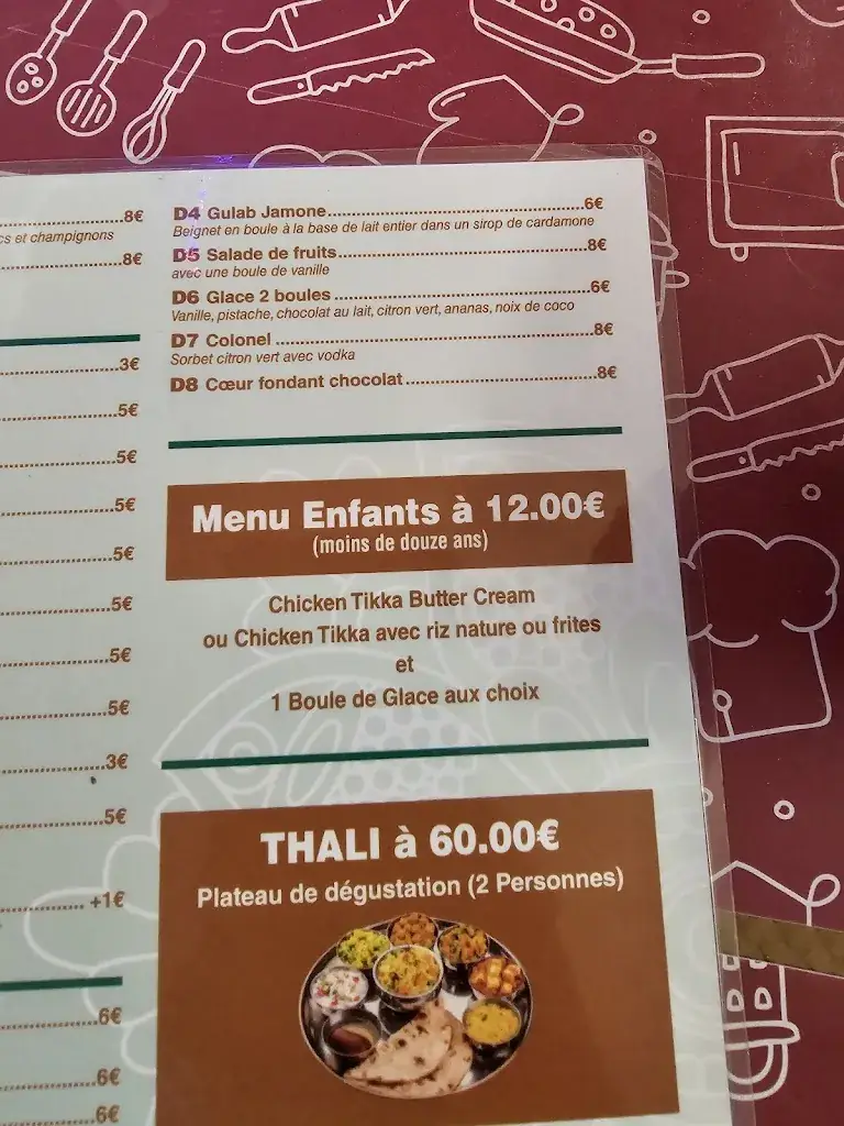 Menu_Indian Star Restaurant_Beausoleil_immagine_3