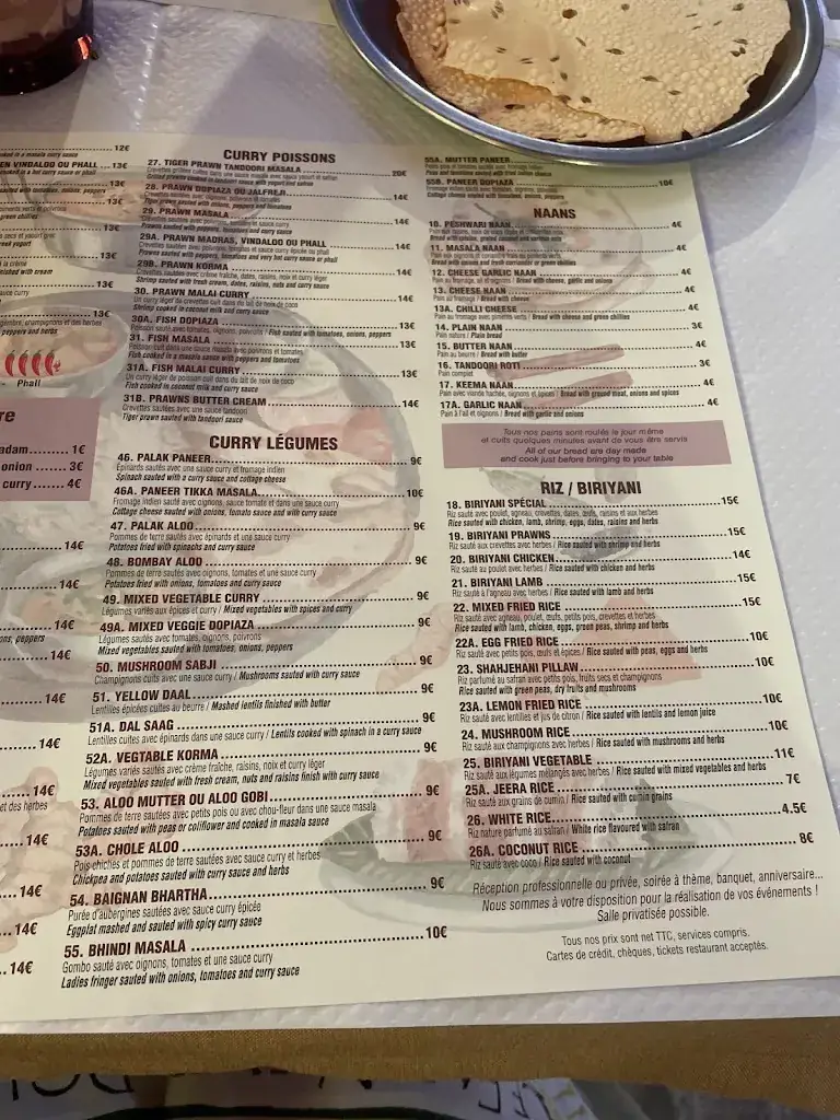 Menu_New Indien Restaurant_Beausoleil_image_1