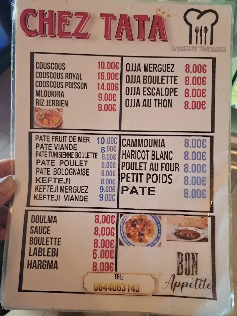 Menu_CHEZ TATA_Marseille_immagine_1