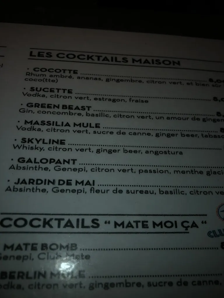 Menu_Le Chapiteau - marseille_Marseille_image_1