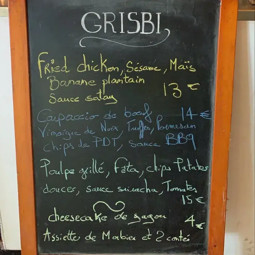Menu_Grisbi - Restaurant Bar Galerie_Marseille_image_1