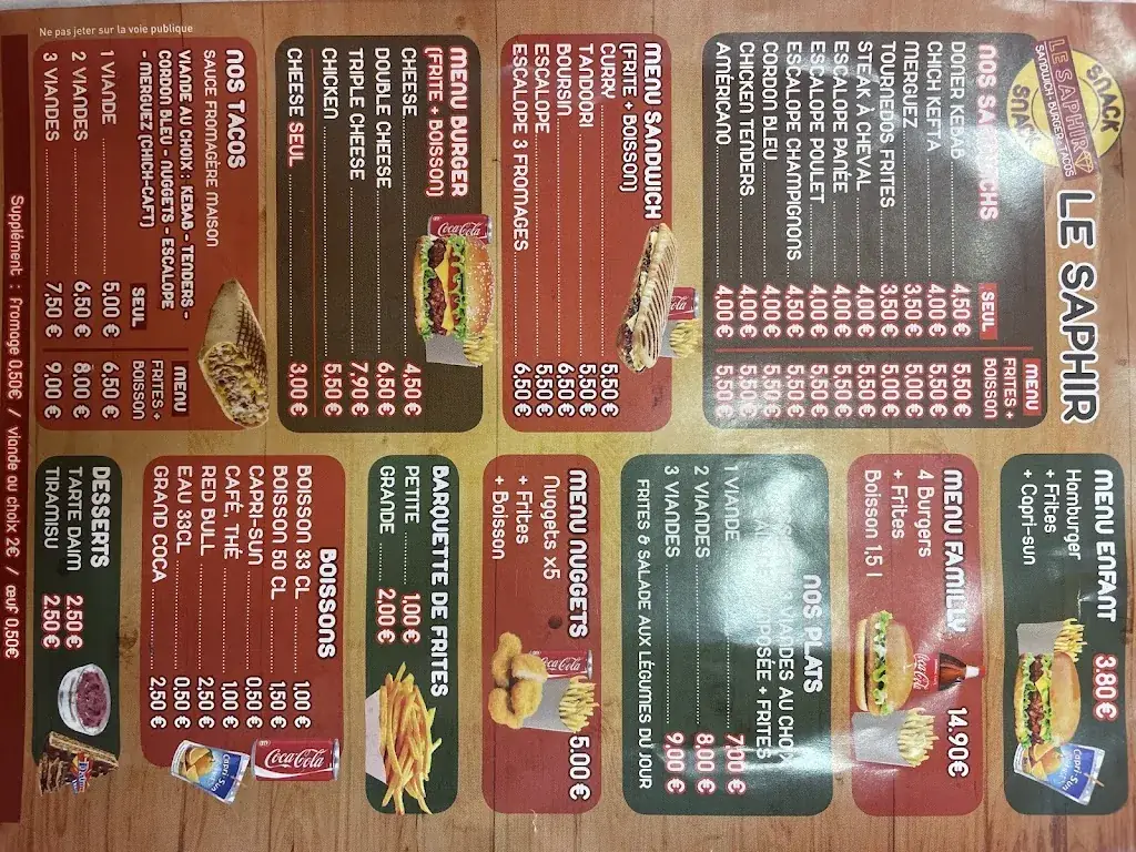 Menu_Le Saphir_Marseille_image_1