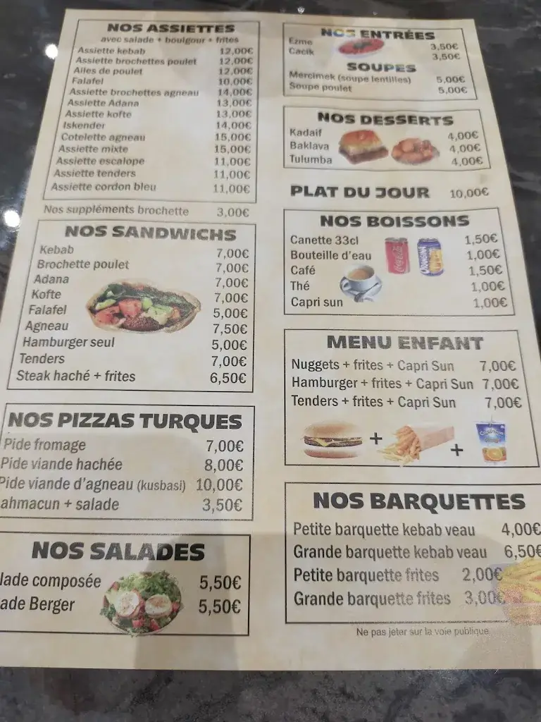 Menu_Snack Bereket Istanbul Marseille_Marseille_image_3