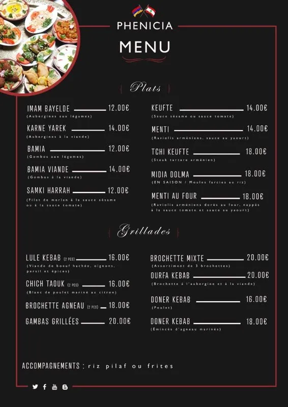 Menu_Le Phénicia - Restaurant_Marseille_image_3