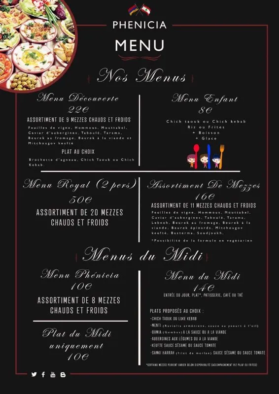 Menu_Le Phénicia - Restaurant_Marseille_image_4
