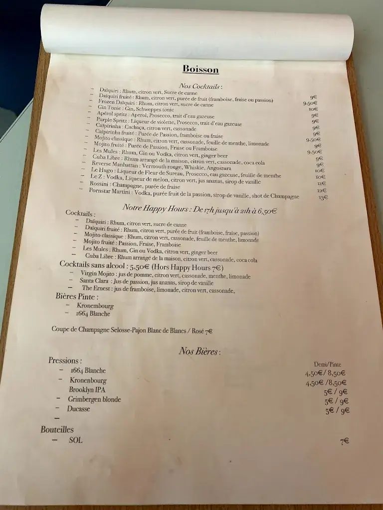 Menu_The Heavenway_Neuilly-sur-Seine_image_2