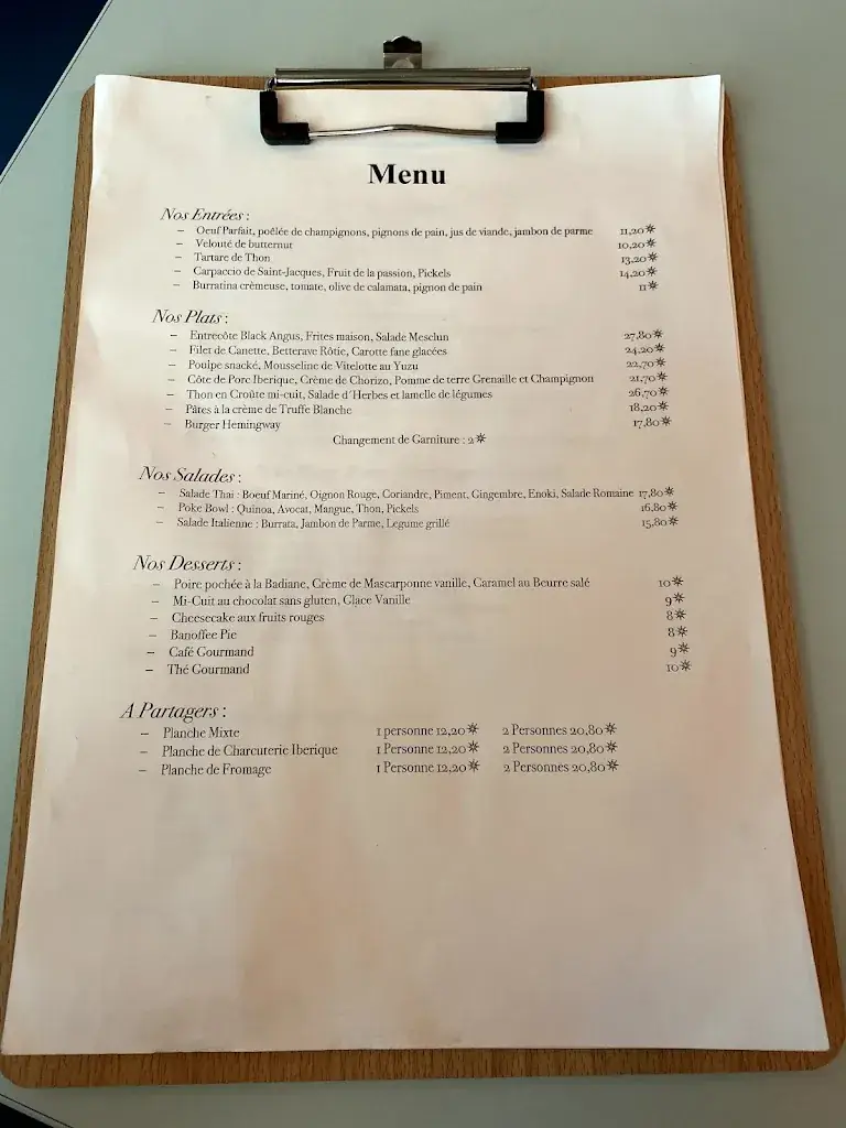 Menu_The Heavenway_Neuilly-sur-Seine_image_4