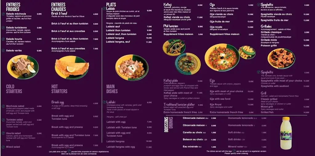 Menu_Chez Yassine_Marseille_immagine_1
