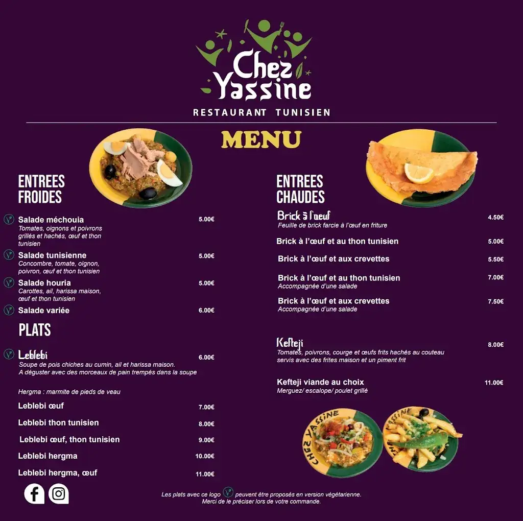 Menu_Chez Yassine_Marseille_immagine_2