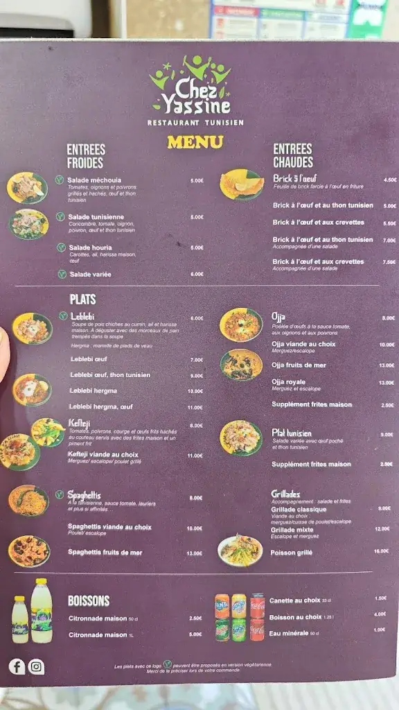 Menu_Chez Yassine_Marseille_immagine_4