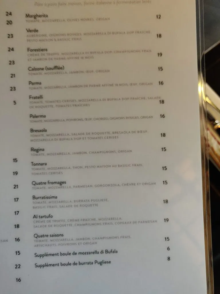 Menu_Restaurant Fratelli Neuilly_Neuilly-sur-Seine_image_1
