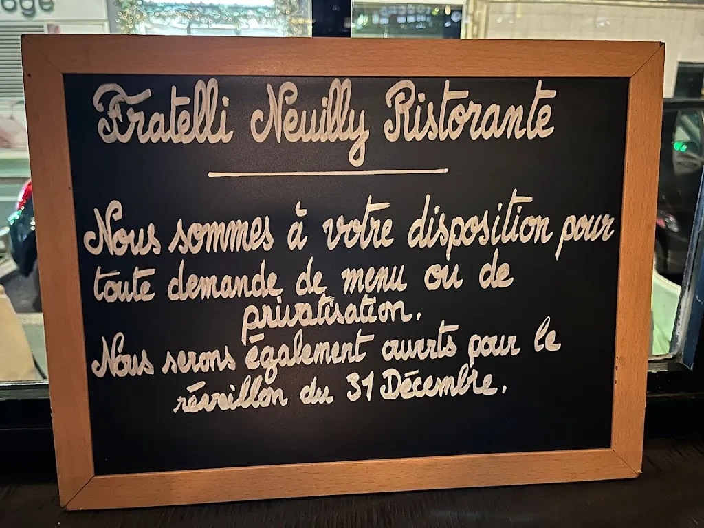 Menu_Restaurant Fratelli Neuilly_Neuilly-sur-Seine_image_2