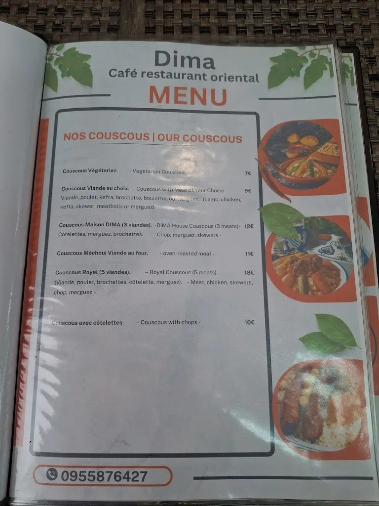 Menü_Dima - Café restaurant oriental_Marseille_Bild_4