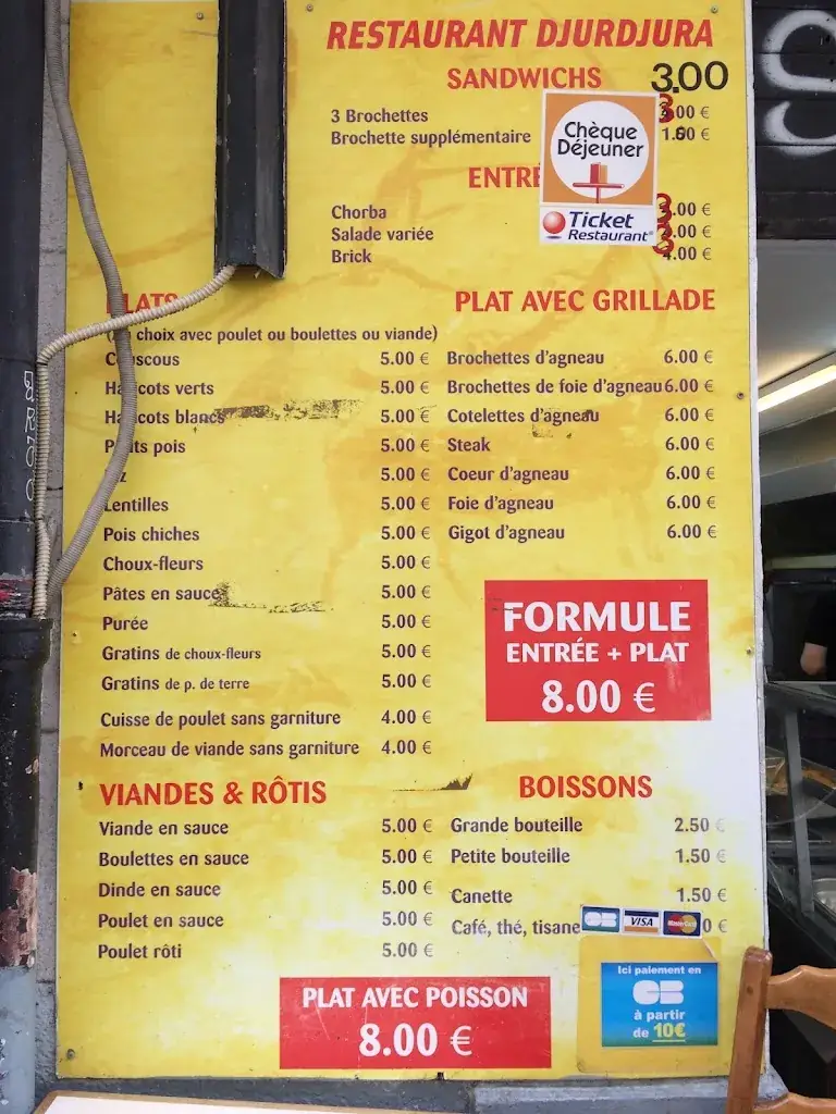 Menu_Restaurant Le Djura_Marseille_immagine_2