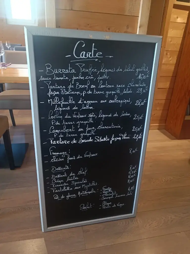 Menu_Le Chalet Reynard_Bédoin_image_2