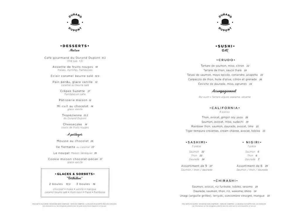 Menü_Durant Dupont_Neuilly-sur-Seine_Bild_1