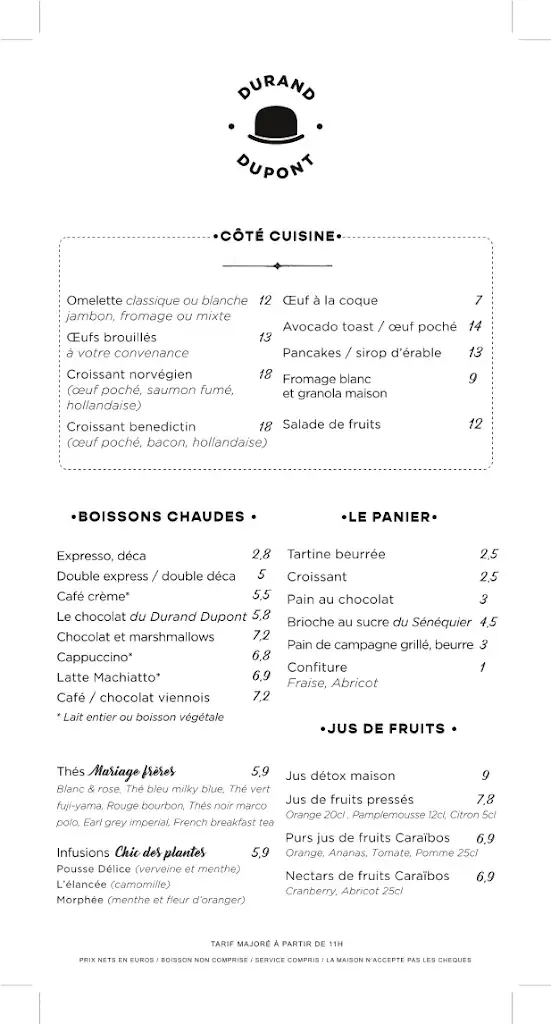 Menü_Durant Dupont_Neuilly-sur-Seine_Bild_4
