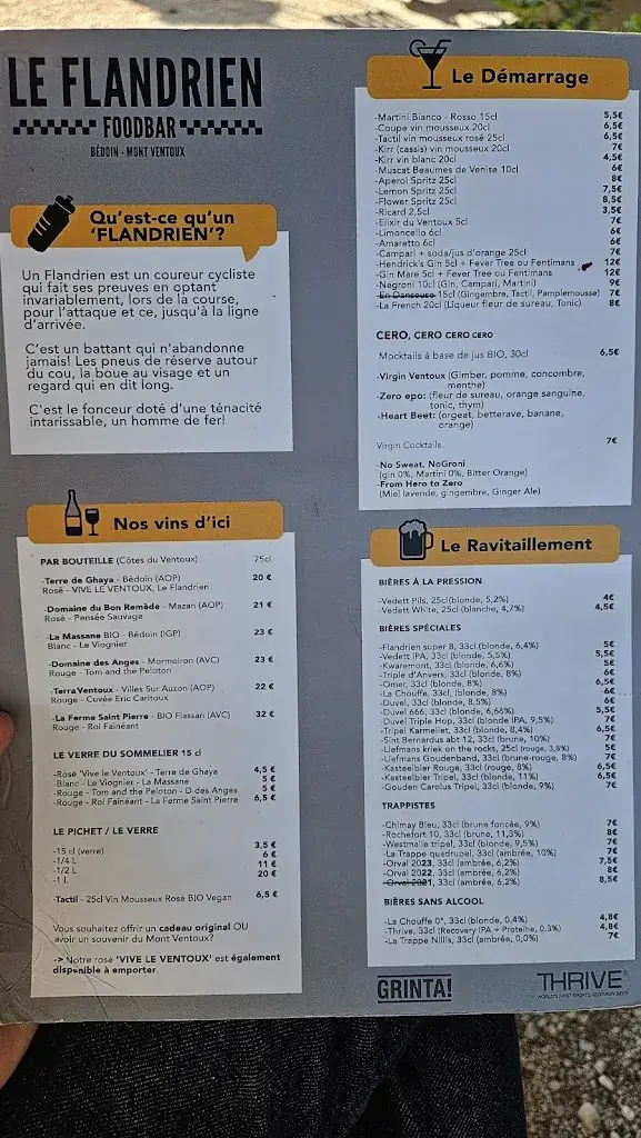 Menu_Le Flandrien_Bédoin_image_1