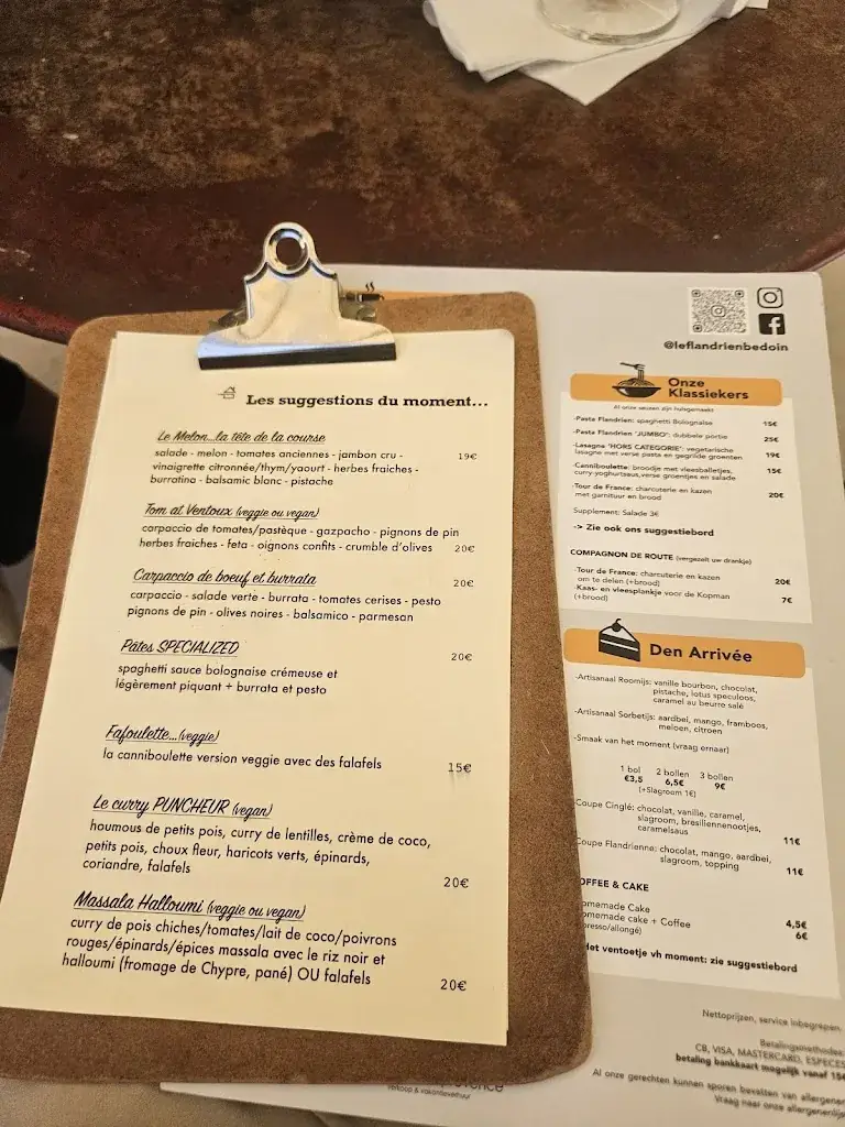 Menu_Le Flandrien_Bédoin_image_2