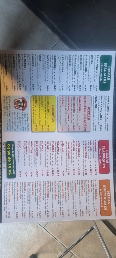 Menu_Pizzeria La Mamma_Bédoin_imagen_1