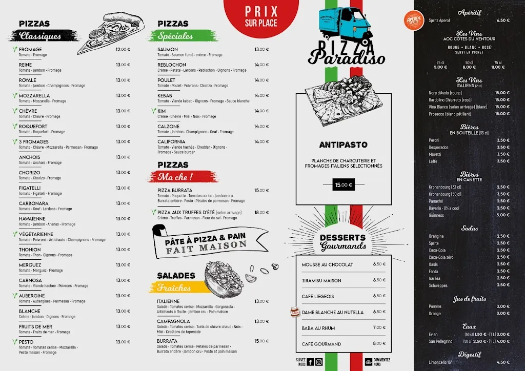 Menu_Pizza Paradiso_Bédoin_immagine_2