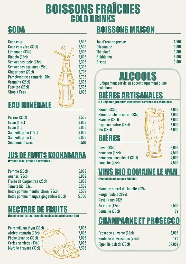 Menu_Les Treize Desserts - Pâtisserie, Salon de thé et p'tit resto_Bédoin_image_3