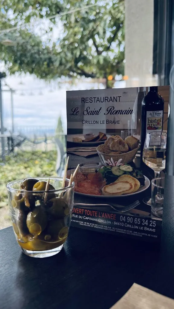 Menu_Le Saint Romain, bar, restaurant et gite d'étapes_Crillon-le-Brave_immagine_3