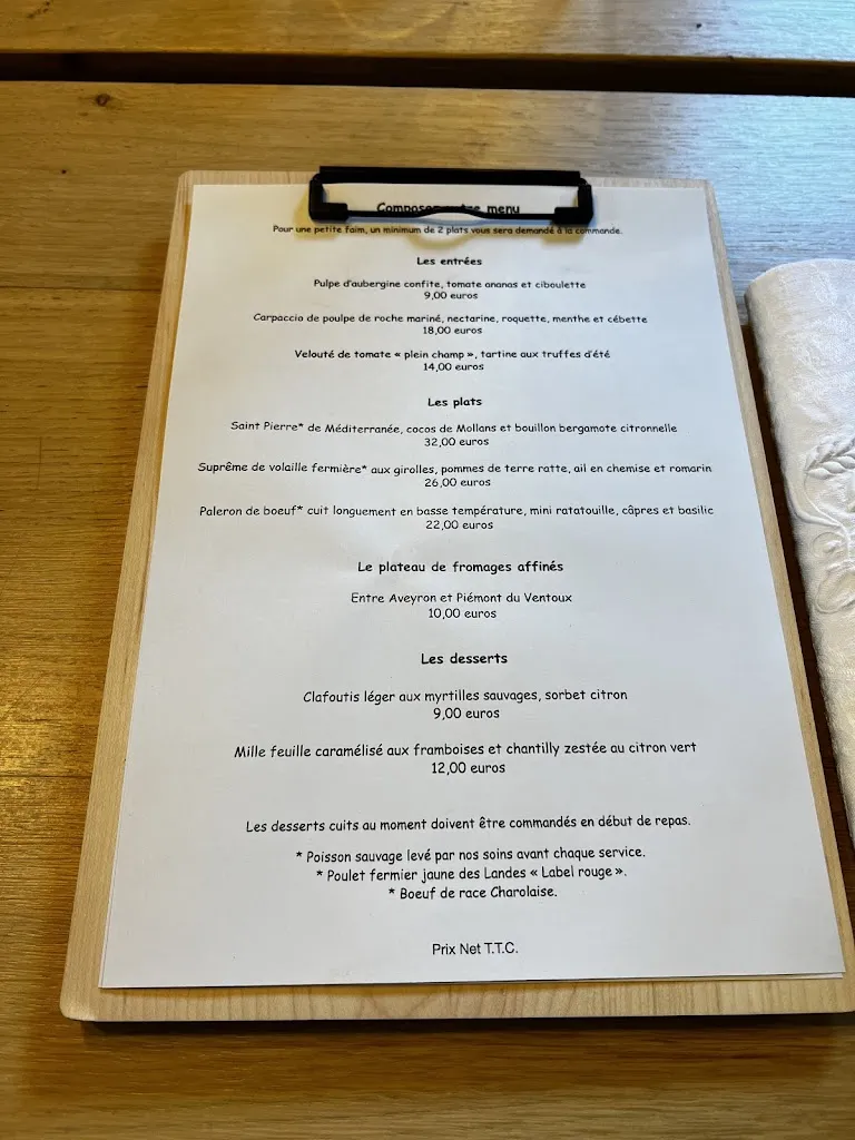 Menu_Le 6 à table_Caromb_image_2