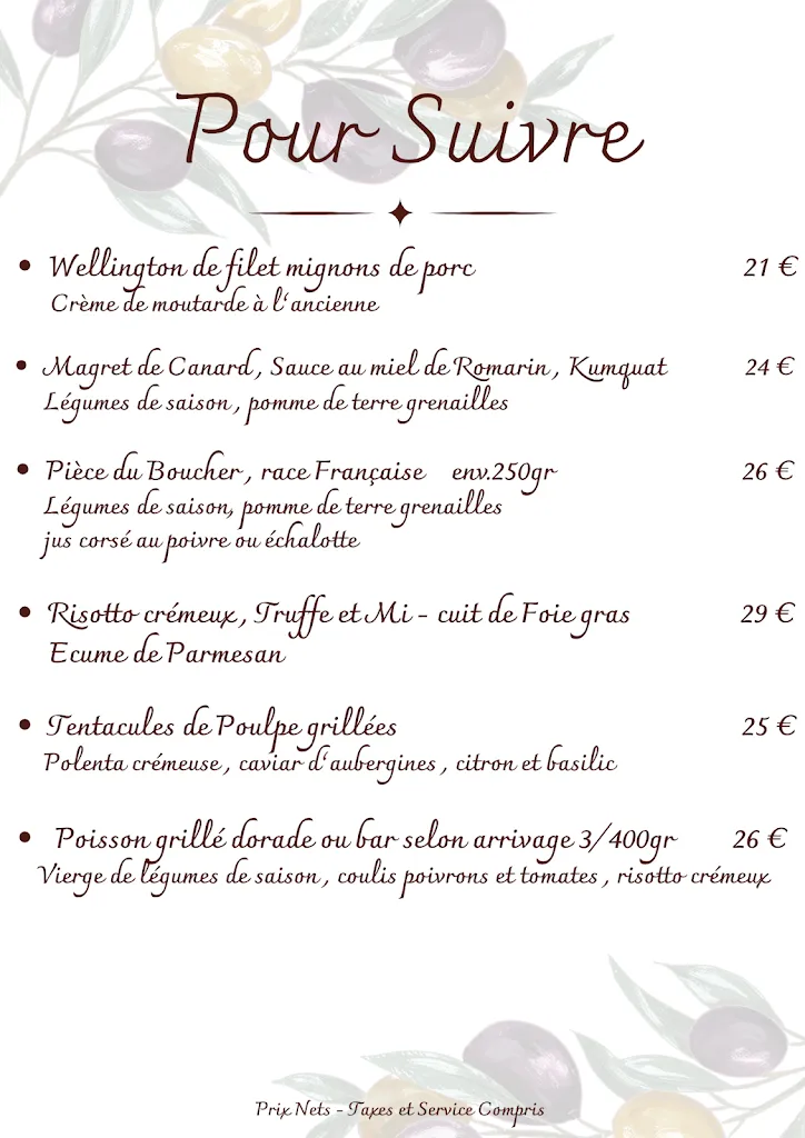 Menu_La Remise_Besse-sur-Issole_image_1