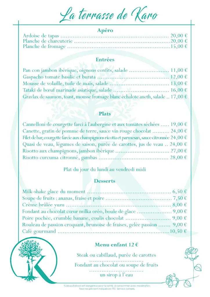 Menu_La Terrasse de Karo_Besse-sur-Issole_image_1