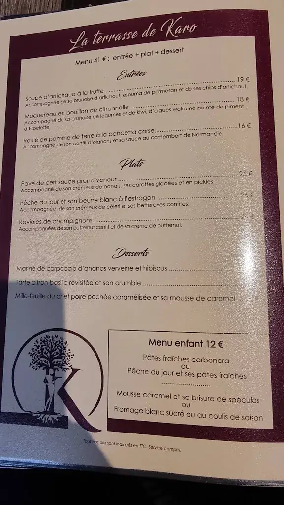 Menu_La Terrasse de Karo_Besse-sur-Issole_image_3