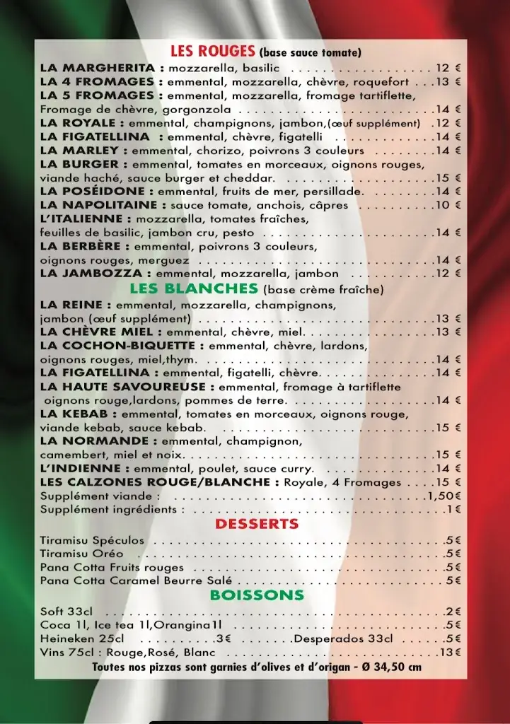 Menu_Pizzeria GiLo_Besse-sur-Issole_immagine_1