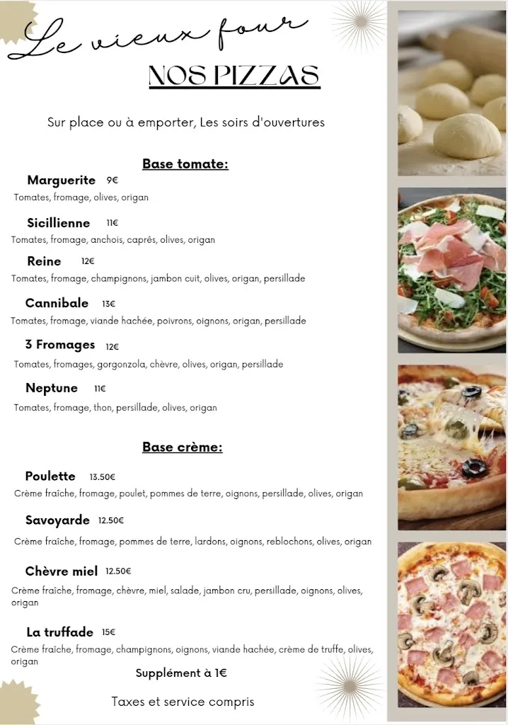 Menu_Restaurant le vieux four_Touët-de-l'Escarène_image_1