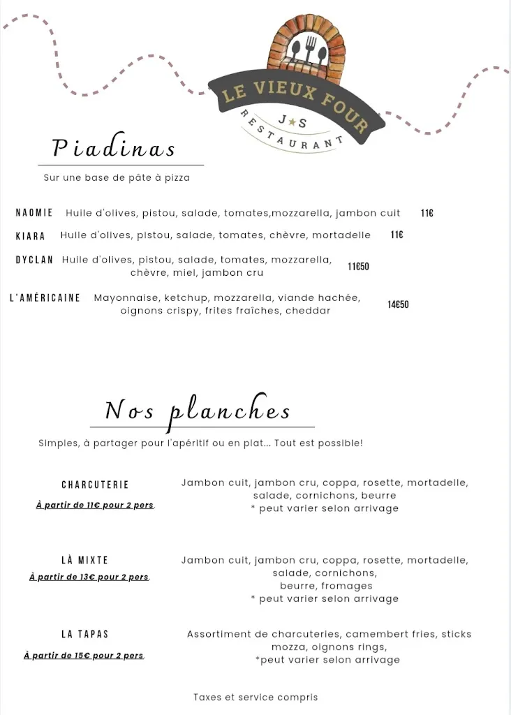 Menu_Restaurant le vieux four_Touët-de-l'Escarène_image_3