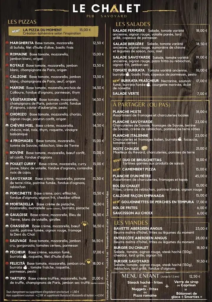 Menu_Le Chalet - Pub Savoyard_Novalaise_image_2