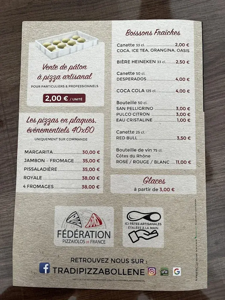 Menu_Tradi Pizza Bollène_Bollène_image_4