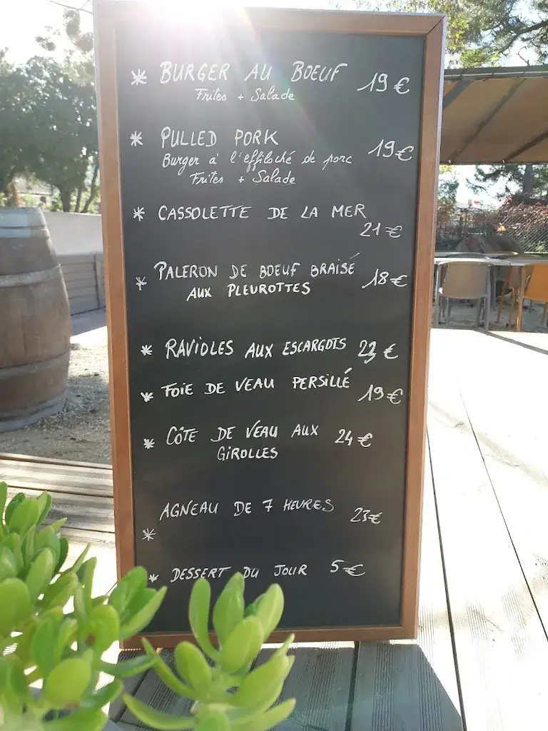 Menu_Bar Restaurant les Pins_Bollène_immagine_1