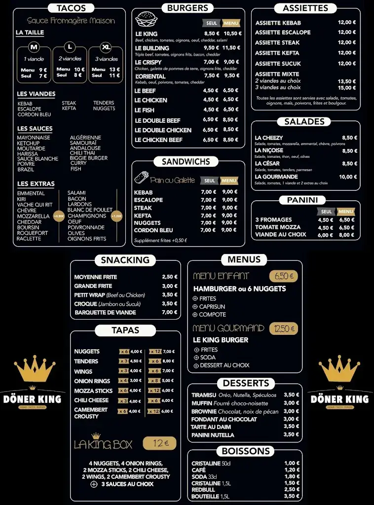 Menu_Döner King_Bollène_image_1