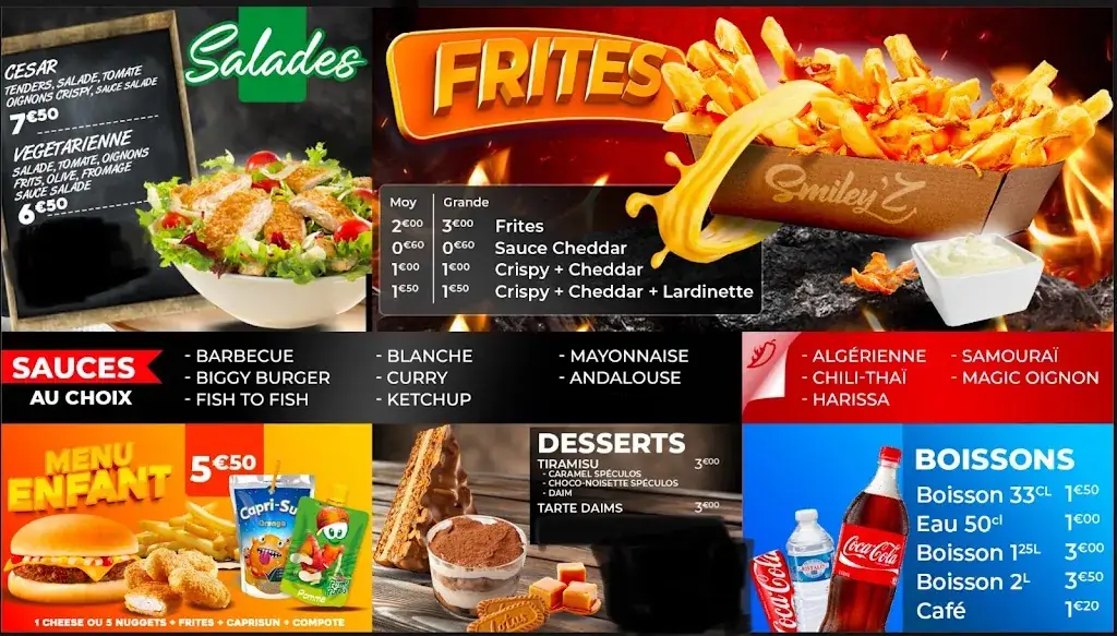 Menu_Smiley'Z Bollène_Bollène_image_2