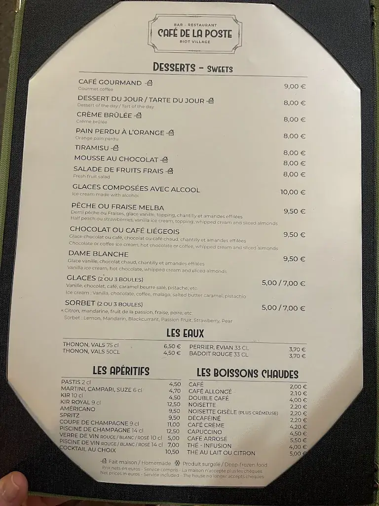 Menu_Café de la Poste_Biot_immagine_1
