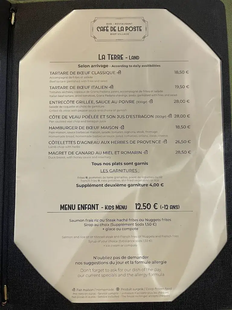 Menu_Café de la Poste_Biot_immagine_3