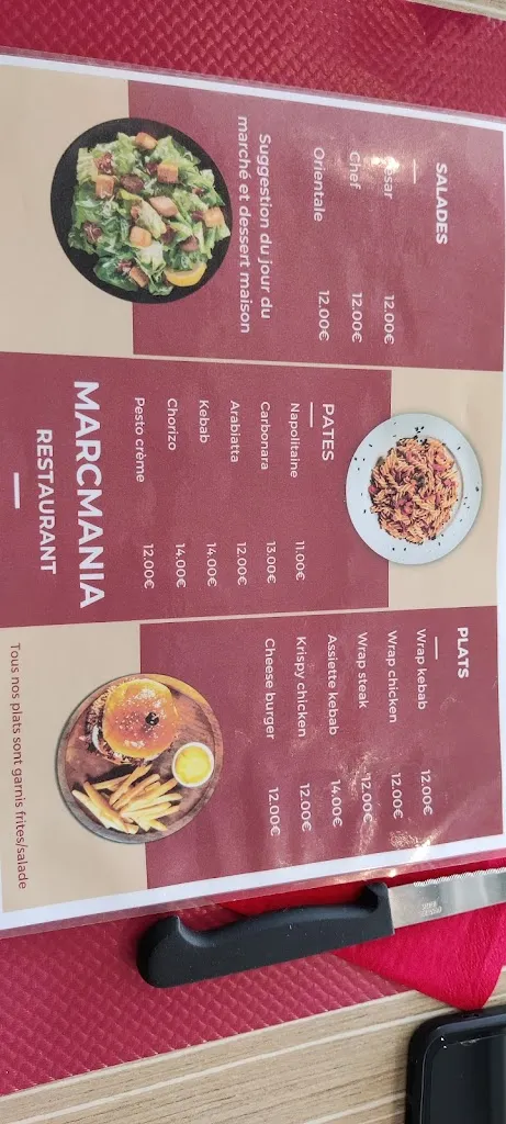 Menu_RESTAURANT LE MARCMANIA_Biot_image_3