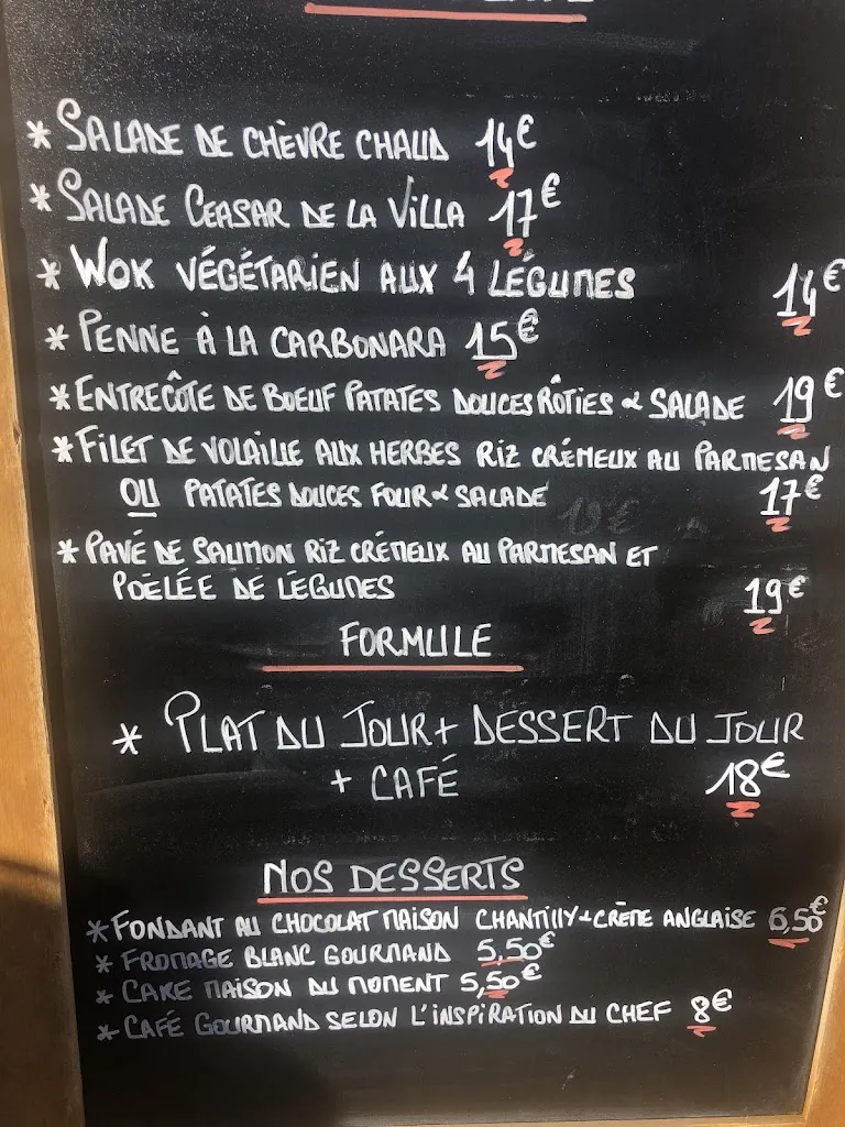 Menu_La Villa des Amandiers_Biot_immagine_2